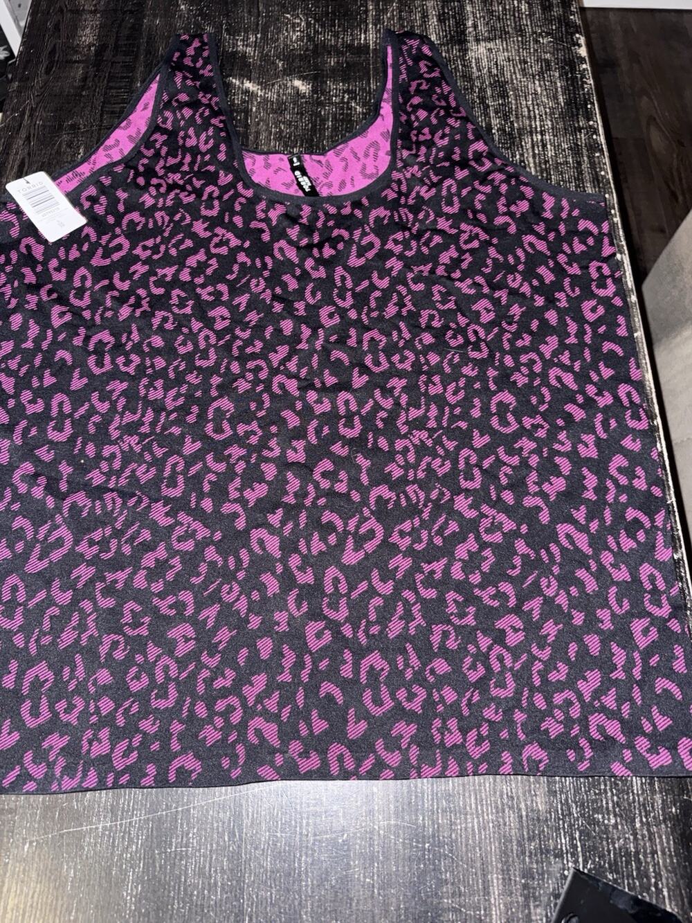 NWT 5X Torrid Pink Leopard Seamless Sleeveless Sleep Cami Tank Top